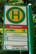 Haltestellenschild Bielefeld