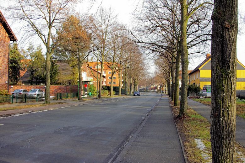 Marker Allee in Höhe Josef-Schlichter-Allee nach Osten