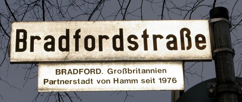 Straßenschild Bradfordstraße